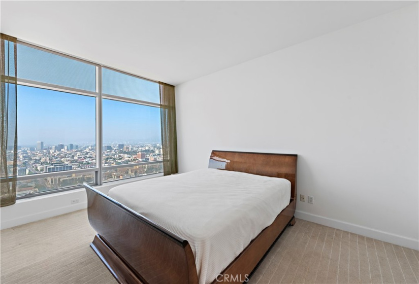 Master Bedroom views of the city