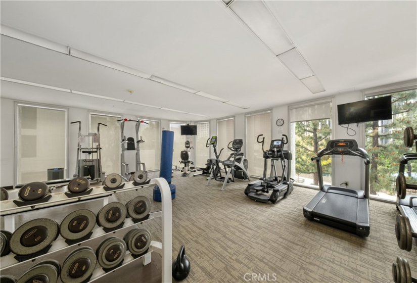 Gym located on the 3rd level